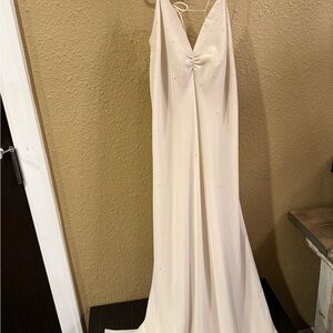 Betsey Johnson Cream Backless Dress